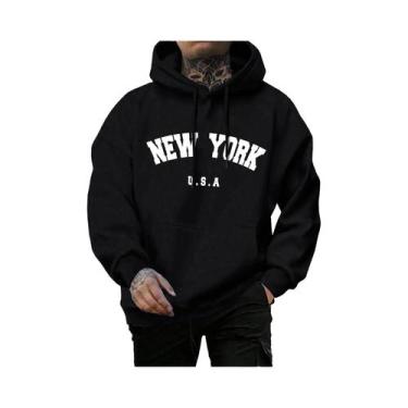 Imagem de Moletom Masculino Oversize Com Estampa Brooklyn Est 1998 Nova York, Es
