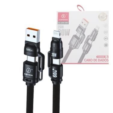 Imagem de Cabo De Dados 4 Em 1 (usb/2x Tpc/lightning) 60w