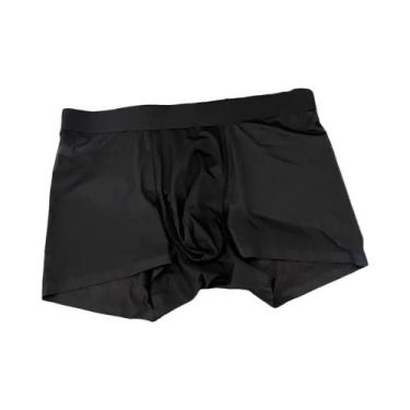 Imagem de Cuecas Boxer Masculinas Ultrafinas De Seda Gelada Respirável Com Secag