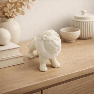 Imagem de Escultura Leão Grande para Decoração de Ambientes Internos - Meraki, B