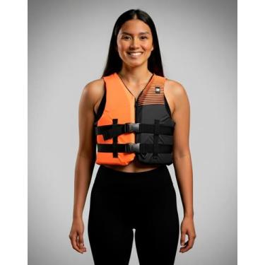 Imagem de Colete Salva Vidas Homologado N1 - Prolife, Laranja flúor, G1 (De 55kg