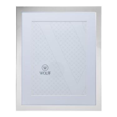 Imagem de Porta-Retrato Liso Wolff Prata 15cm x 20cm Aço