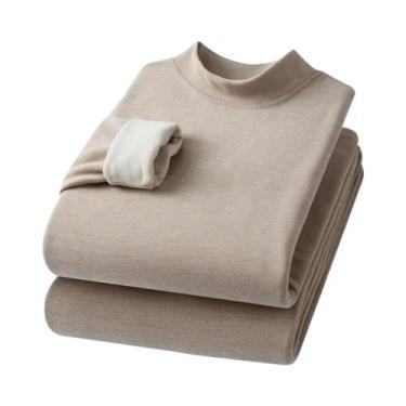 Imagem de Conjunto De Roupa Térmica De Cashmere E Seda Para Homens E Mulheres, A