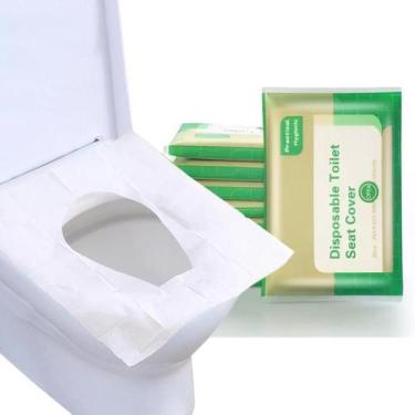 Imagem de Protetor de Assento Sanitário Descartável Biodegradável Higiene e Sust