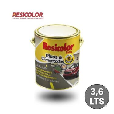 Imagem de Tinta acrilica piso acetinado 3,6 lts branco - resicolor, Cinza
