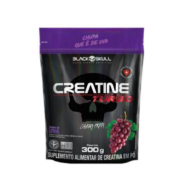 Imagem de Creatina Monohidratada TURBO Refil Black Skull 300g - Creatine p/ Ener