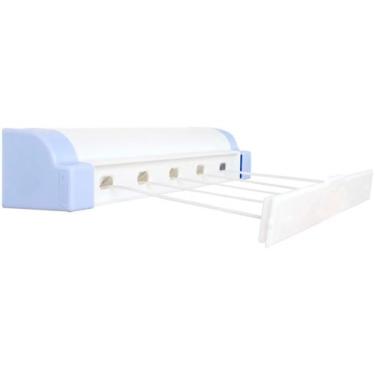 Imagem de Varal Automatico 5 Cordas Retratil Parede 4 1 Metros Secalux