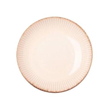 Imagem de Prato Fundo Para Massas Cerâmica Linear Branco 23cm Lyor