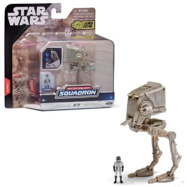 Imagem de Micro Figura Star Wars AT-ST Pilot Com Transporte de Exploração AT-ST 