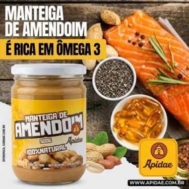 Imagem de Manteiga de Amendoim Apidae 500g Caixa com 4 unidades