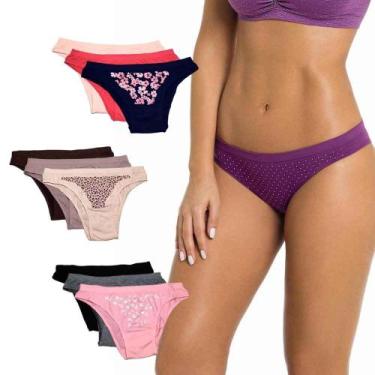 Imagem de Kit 9 Calcinhas Sortidas Trifil - Tecnologia Sem Costura, Sortido, EG