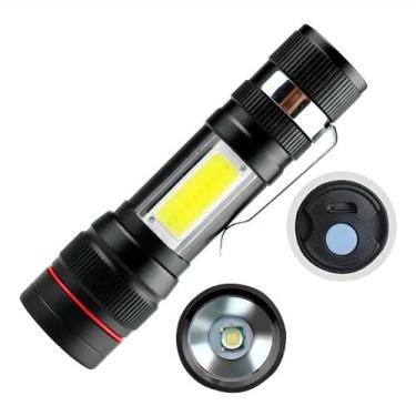 Imagem de Mini Lanterna Recarregável Tática Luz Lateral Utilidade - GXM