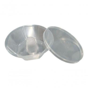 Imagem de Forma para Mini Pudim Descartável Forma Forno Microondas 120ml com Tampinha Transparent...
