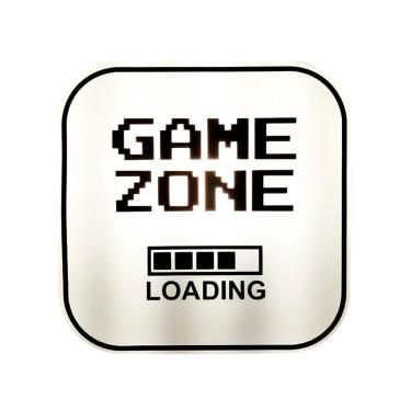 Imagem de Luminária Box Game Zone Tpc Bivolt 110V-220V com Luz Difusa para Decoração Gamer e Leitura Preto