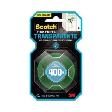 Imagem de Fita Dupla Face Fixa Forte Transparente Scotch 12MM X 2 METROS Fitá