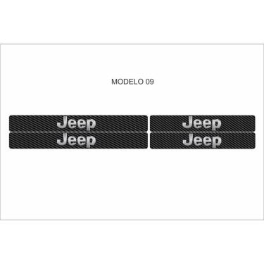Imagem de Soleira Automotiva para Portas Dianteiro e Traseiro Cor:09 Jeep Compatível com Diversas...