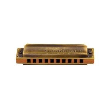 Imagem de Gaita Diatônica Hering Harp Sol Vintage