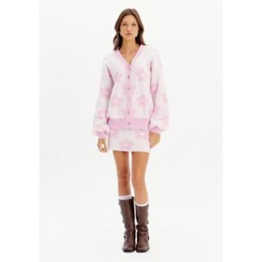 Imagem de Saia Tricot Curta Flor-Feminino