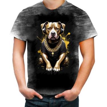 Imagem de Camiseta Desgaste Pitbull com Headphones 2 - Kasubeck Store®, GG