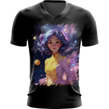 Imagem de Camiseta Gola V Bailarina Espacial Dança 3 - Kasubeck Store®, Baby Loo