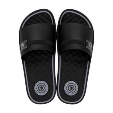 Imagem de Chinelo Slide Casual Arizona Gaspea Masculino Cartago Preto / Cinza 42-Masculino