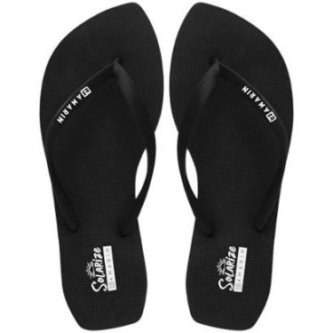 Imagem de Chinelo Ramarim Solarize Feminino Bico Folha Tiras Lisas Cor:;Tamanho:35/36-Feminino