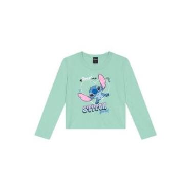 Imagem de Blusa infantil menina do Stitch com strass Brandili-Feminino