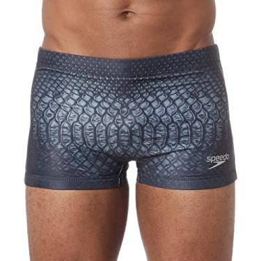 Imagem de Sunga Boxer, Speedo, Reptile, Estampa Marcante com Conforto para Uso na Água, Tamanho P - Preto