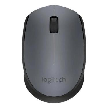 Imagem de Mouse sem Fio Logitech M170 Cinza com Design Ambidestro Compacto, Cone