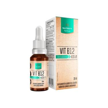Imagem de Vitamina B12 em Gotas Sabor Limão e Morango 20ml Nutrify