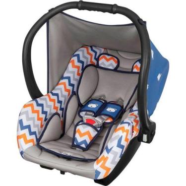 Imagem de Bebê Conforto Tutti Baby Ello - Azul/Laranja - Grupo 0+: Até 13 Kg