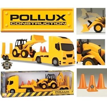 Imagem de Brinquedo Caminhão Com Trator Infantil Para Construção - JAY