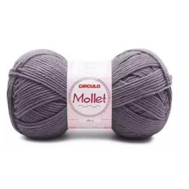 Imagem de Fio Mollet Círculo Cor 8098 Asfalto 100 Gramas - 200 Metros