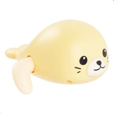 Imagem de Brinquedo Infantil Bebe Criança Água Nada Ao Dar Corda Foca Pimpolho C