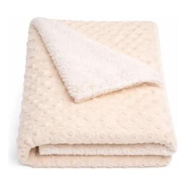 Imagem de Manta Pipoquinha Forrada Quentinha Para Bebe Inverno Flobaby - Genéric