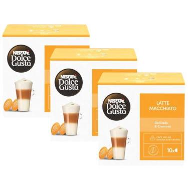 Imagem de 3x Capsula de Latte Macchiato Dolce Gusto 10 unidades -, Latte Macchia