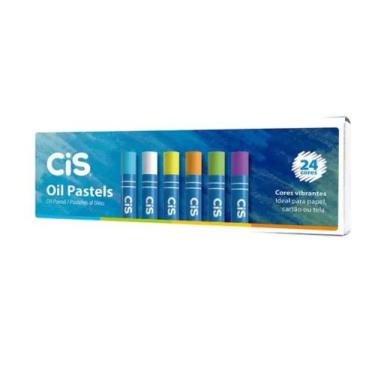 Imagem de Giz Cera Oleo 24 Cores Oil Pastels Cis