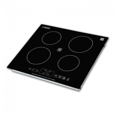 Imagem de Cooktop Elétrico de Indução para Embutir 24" 60 cm, com 4 Queimadores e 9 Níveis, 220V 7400W, Equator BIC 244, Preto