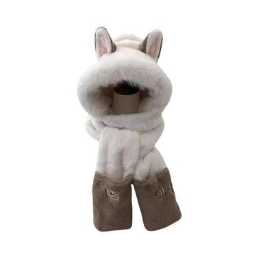 Imagem de Gorro De Pelúcia Quente Com Proteção Para as Orelhas De Raposa, Cachec