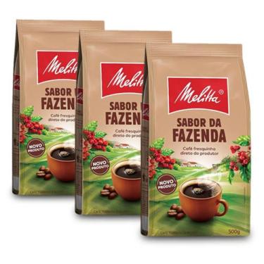 Imagem de Café Melitta Sabor da Fazenda Kit 3 Pacotes de 500g cada