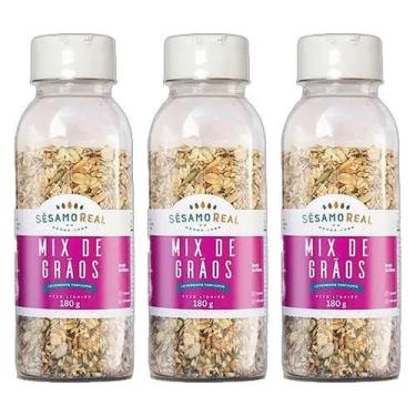 Imagem de Kit 3X: Mix de Grãos Sem Glúten Sésamo Real 180g