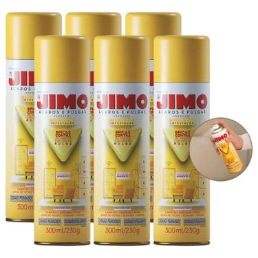 Imagem de Kit 6 Anti Ácaros Pulgas E Carrapatos 300ml Sem Cheiro Jimo