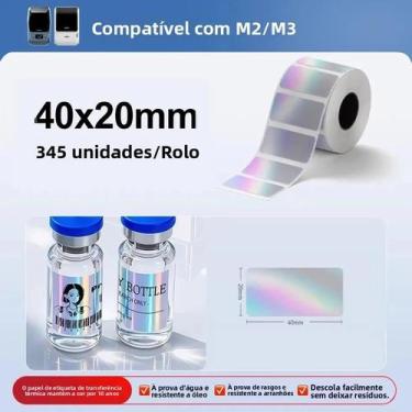 Imagem de Etiquetas Adesivas De Papel Para Impressora De Transferência Térmica À