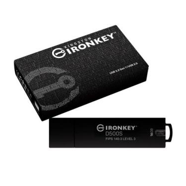 Imagem de Pen Drive 16Gb Usb 3.2 Ironkey D500S FIPS 140-3 Lvl 3 AES-25 IKD500S/1
