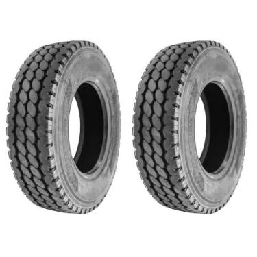 Imagem de Kit 2 Pneus 275/80R22.5 Liso Misto 18 Lonas 149/146L RSHF572 Sunfull