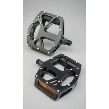 Imagem de Pedal Plataforma Alumínio Rosca Grossa 9/16 Preto - Genérico