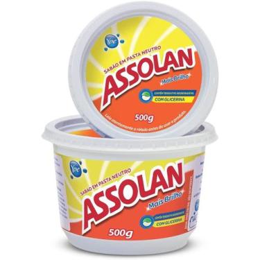 Imagem de Sabão Assolan em Pasta Neutro Mais Brilho 500g