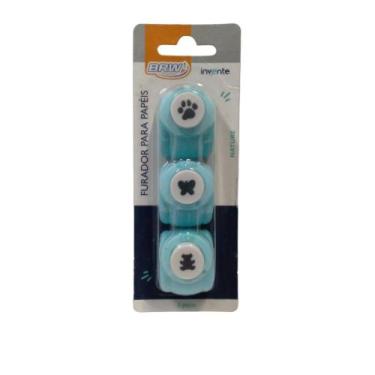Imagem de Furador de papel - 10mm - BRW - Blister com 3 unidades