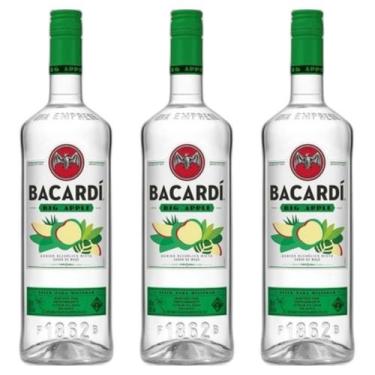 Imagem de Kit 03 Rum Bacardi Big Apple 700ml