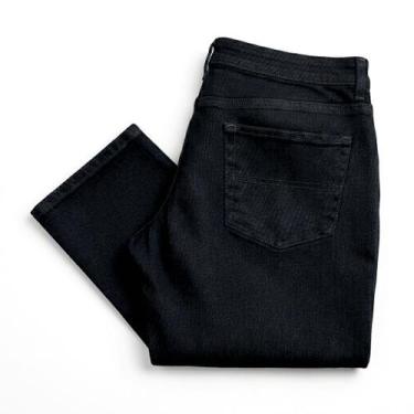 Imagem de Calça Masculina Jeans Corte Reto Premium - Generico, Preto, 50